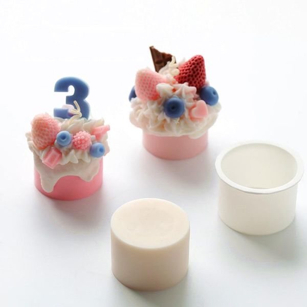 

craft tools cake base candle mold decorative shape wax scented diy material gypsum 3d silicone molds
