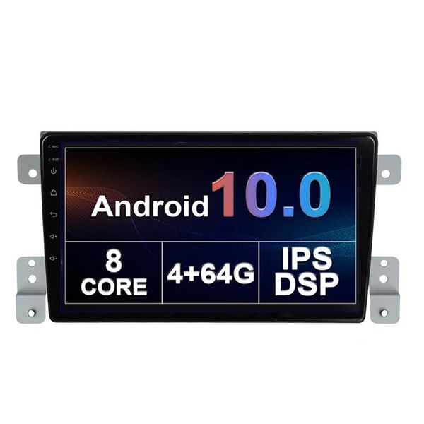 Android Car DVD Multimedia Estéreo para Suzuki Vitara 2005-2015 Jogador Navegação GPS Vídeo Rádio IPS PlayStore Telefone Link Wifi Bluetooth