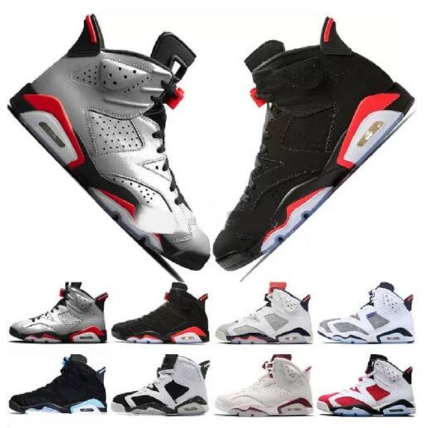 

2022 infrared bred 6 6s mens basketball shoes 3m reflective bugs bunny tinker hatfield unc oreo men sports sneakers trainers 40-47
