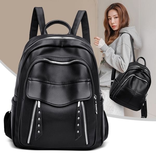 

litchi pattern backpack 2021 new women's leisure trend outdoor travel fashion bag