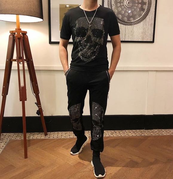 

men's tracksuits spring fall men's tracksuits fashion two sets priece casual sports suit streetwear clothes 0uq2, Gray