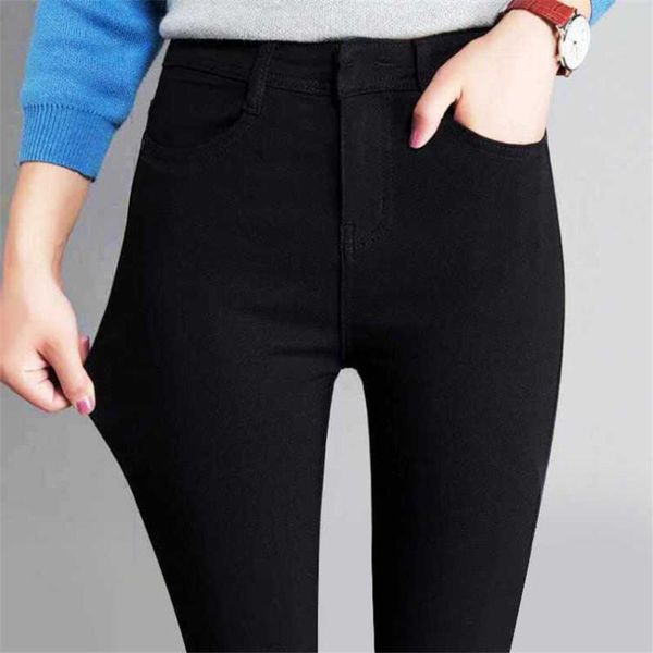 

women's leggings ysdnchi pencil pants ladies jean trousers black tight high waist straight leg pant women selling elegant crop