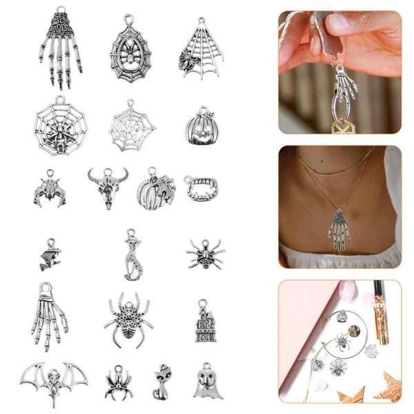 

pendant necklaces 100pcs theme charms pendants for jewelry making diy, Silver