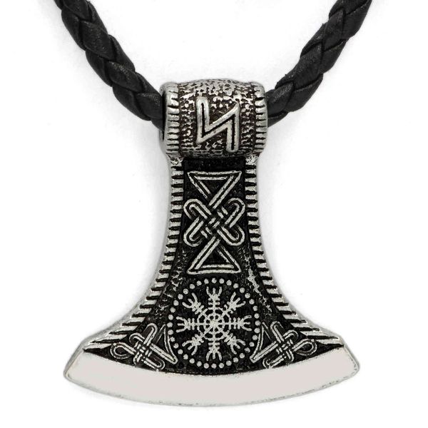

selling jewelry viking axe fashion men's necklace, Silver