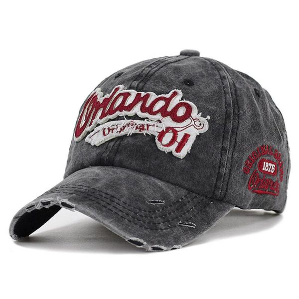 

retro washed baseball cap fitted snapback hat for men bone women gorras casual casquette letter black dad hats wide brim, Blue;gray