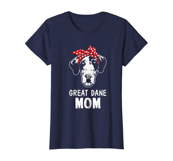

womens cool great dane mom shirt dog lovers gift for mothers day, White;black