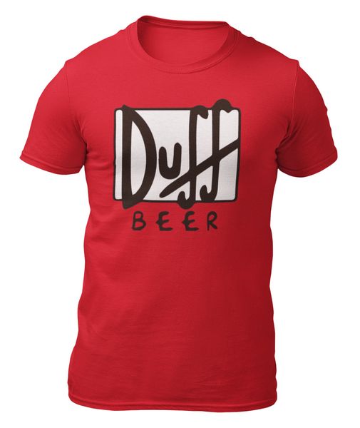 

Duff beer t-shirt-the simpsons-simpson-t-shirt -, White;black