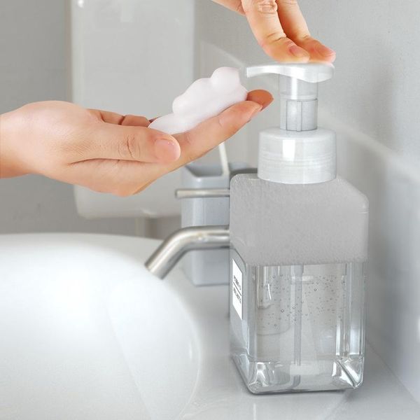 

liquid soap dispenser 250ml / 450ml foam hand washing press bottle travel plastic transparent empty shower gel pump head spray