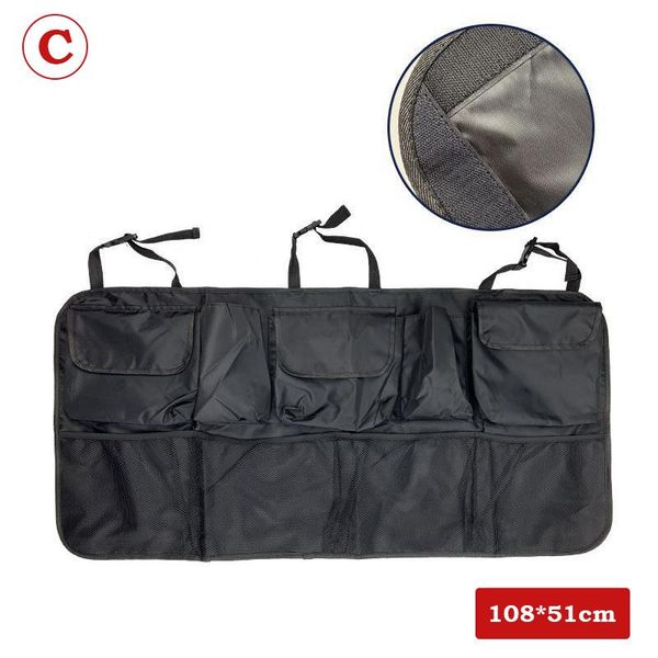 

car organizer rear seat backrest large-capacity adjustable trunk oxford cloth storage bag