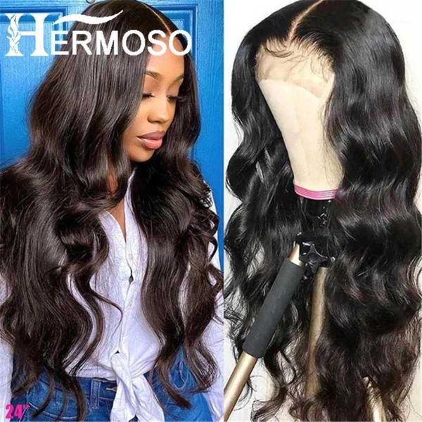 

body wave 4x4 lace closure wigs for women peruvian human hair 180% with baby1, Black;brown
