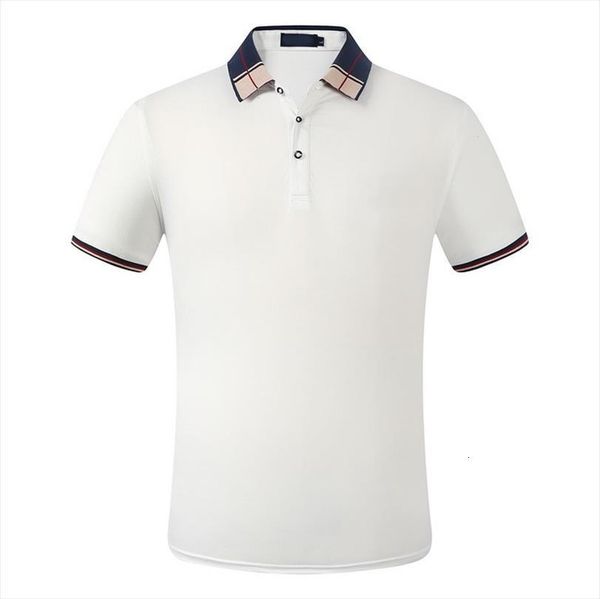 

spring summer shirt desiger men polos cotton short sleeve clothes jerseys, White;black