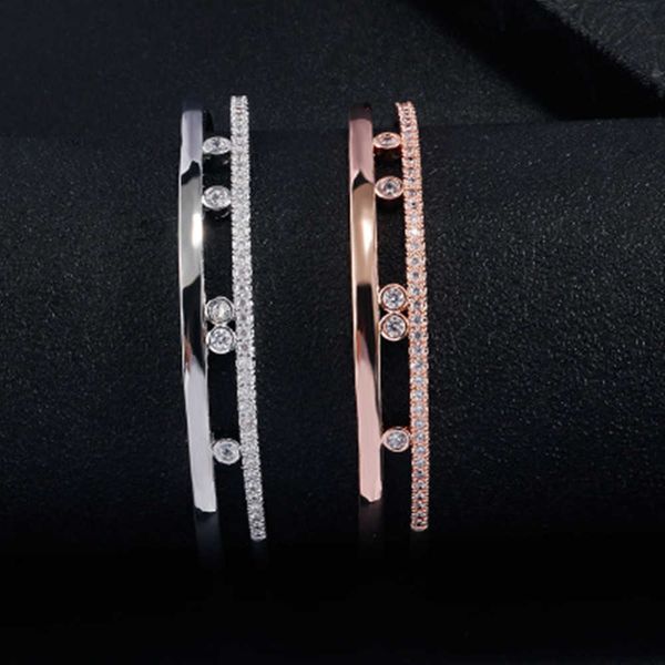 

cibo europe and the united states fashion more than their own designer in a scrollable bracelet adjustable big small link bracel q0717, Black