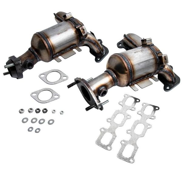 

1pair for exhaust manifold w/ catalytic converter gasket & hardware parts