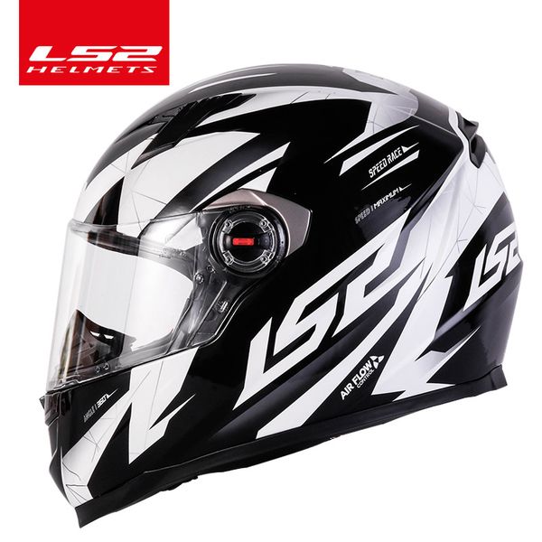 Originale LS2 rinoceronte del fronte pieno del casco del motociclo casque moto capacete ls2 ff358 senza pompa ECE approvato