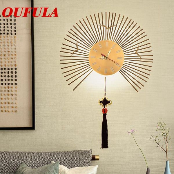 

indoor wall lamps fixture with clock modern led sconce contemporary creative decorative for home foyer corridor bedroomÂ lamp