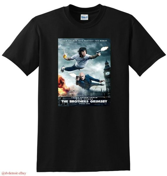 

the brothers grimsby t shirt 4k bluray dvd cover small medium large or xl, White;black