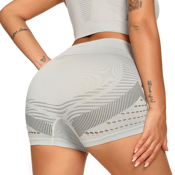 

yoga outfit seamless gym shorts women high waist wicking jogging trousers fitness running active workout clothes for