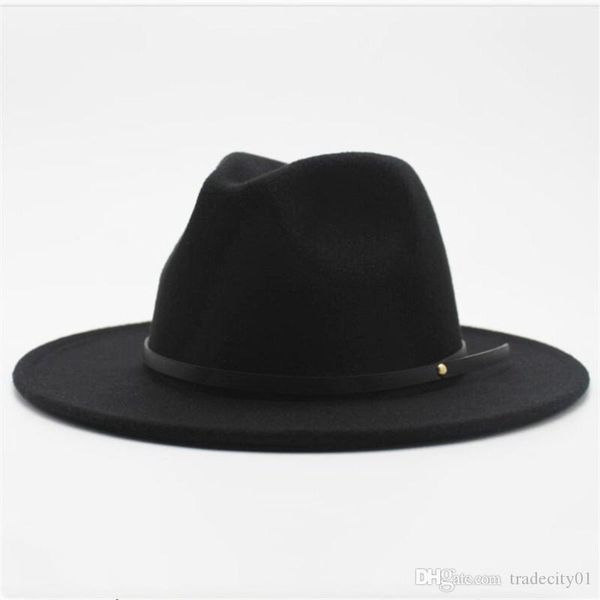 

women men fedora hat wide brim hat vintage jazz outdoor travel casual wild size 56-58cm1, Blue;gray