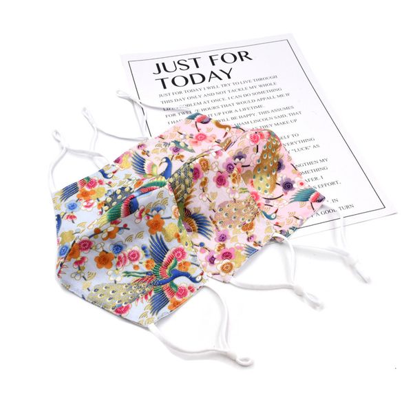 

breathable summer printed dust cloth washable cotton mask