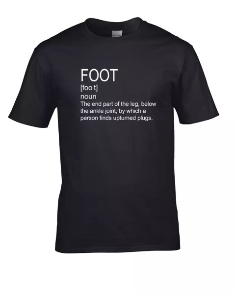 

Foot Dictionary- Upturned Plugs Meaning Men's T-Shirt, White;black