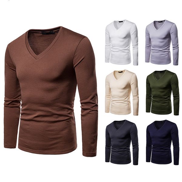 

men's stuffed shirt long color with pullover-shirt eua/e size thin like, White;black