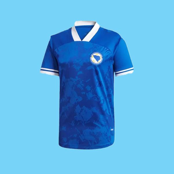

bosnia-herzegovina soccer jerseys 2020 2021 nations league new home blue football shirts edin dzeko pjanic visca hodzic gojak krunic uniform, Black;yellow