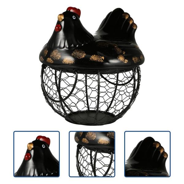 

1pc chicken shape snack basket egg holder home storage baskets