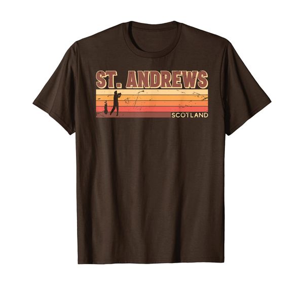 

st. andrews scotland golf t-shirt, White;black