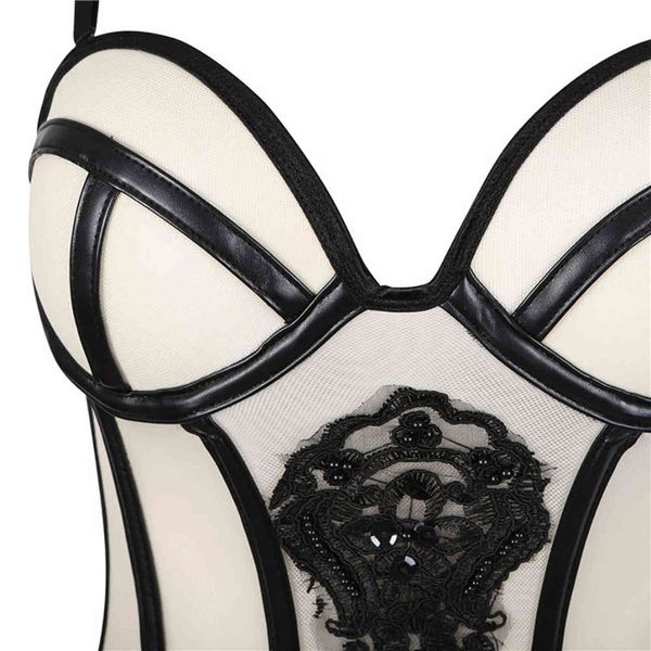 

nxy set sujetador de diseÃ±o moda para mujer lencerÃ­a corsÃ© faja cintura floral ropa dormir blanca con liga 1130, Red;black