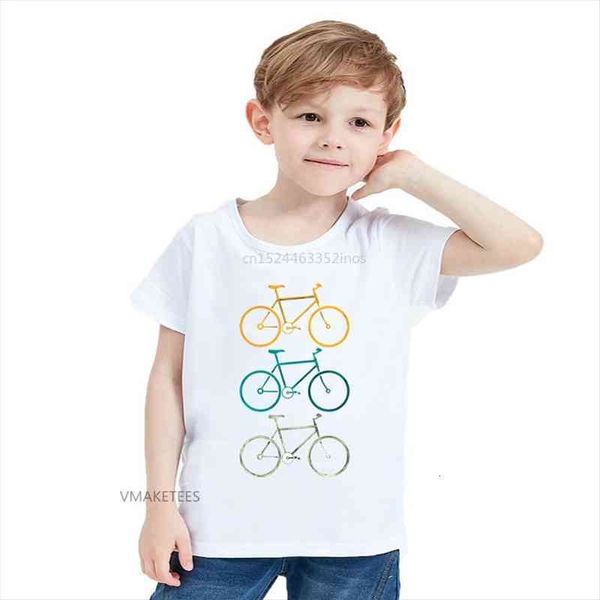 

summer girls amp boys short sleeve t shirt colorful bikes cute print baby kids funny casual clothing,hkp5666, Blue