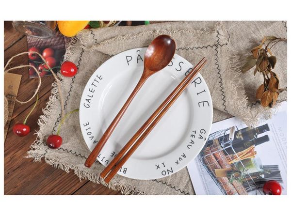 

chopsticks wooden spoon fork bamboo kitchen cooking utensil tools soup-teaspoon tableware multifunction supplies afternoon tea tool