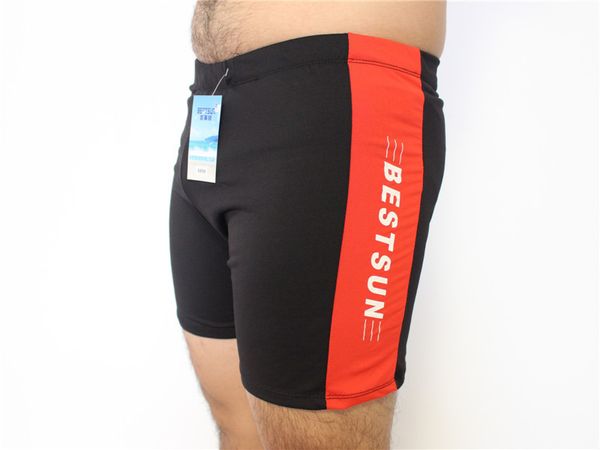 

flat angle fat large men's swimming trunks pepsi 6898, White;black