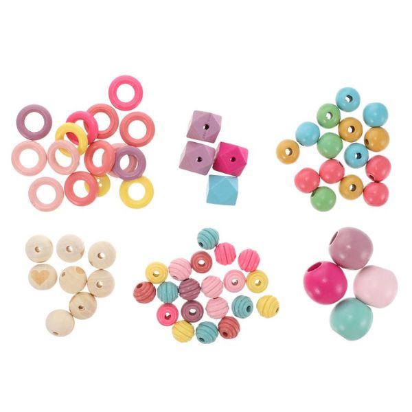 

decorative objects & figurines 6 bags dream catcher wooden spacer bead colorful jewelry making supply