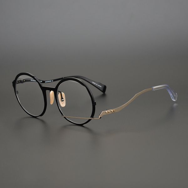 

design sunglasses maruyama zhenghong personalized limited manual irregular full unique literary frame can be matched with myopia, White;black