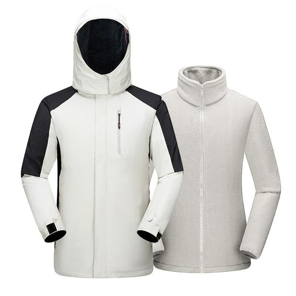 

men's jackets removable mens winter 3 in 1 outwear tactical windbreaker coats men/women casual waterproof breathable, Black;brown