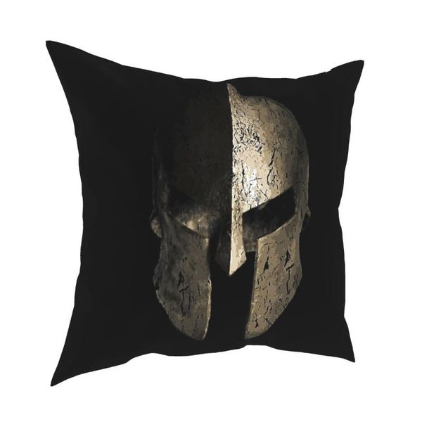 

spartan sparta warrior helmet pillow case home decor cushions throw for living room polyester double-sided printing cushion/decorative