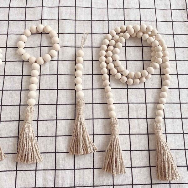 

nordic style wooden beads tassel ornaments children's room decoration wall hanging pendant kids pography d22 20 drop decorative objects