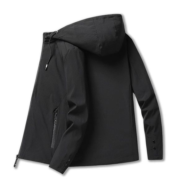 

mens fashion jackets and coats hooded men's windbreaker casual jacket 2021 men outdoors clothes streetwear, Black;brown