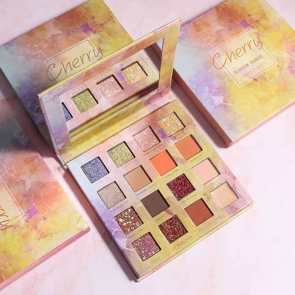 

colors beautiful eye shadow shimmer matte eyeshadow palette long lasting waterproof smudge-proof pro1