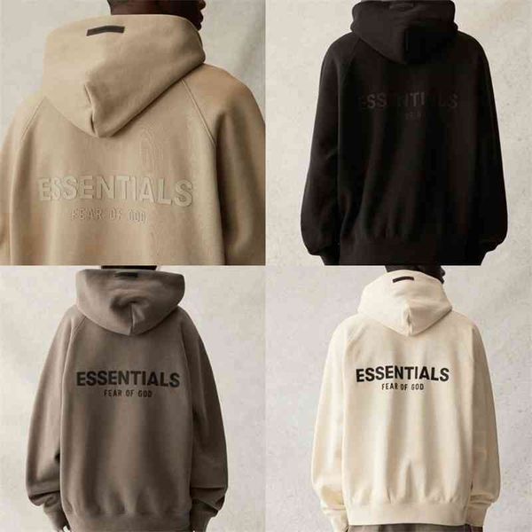 

21 fog ess black label new plush men's women's autumn and winter loose fashion hoodie