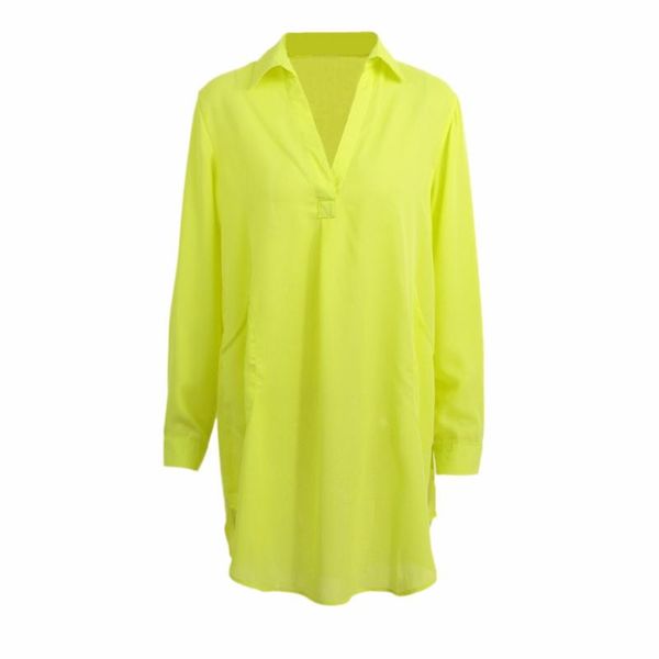 

women's blouses & shirts 6xl sheer chiffon blouse 2021 plus size women276w, White