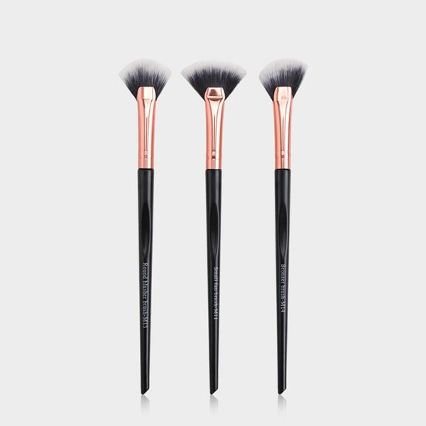 

eyelash curler 3pcs small fan makeup brushes eye shadow smooth portable make up tools