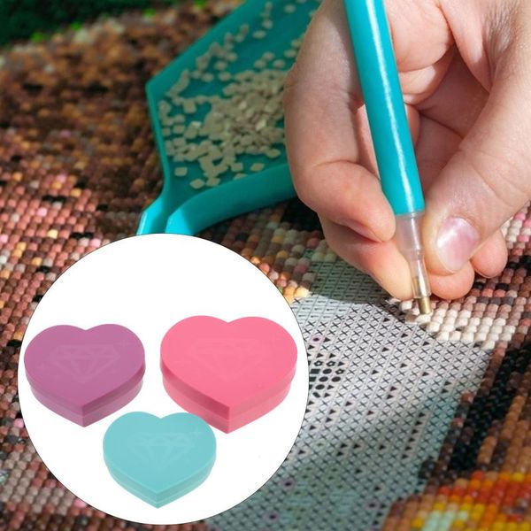 

car organizer 1 set beads painting heart shaped box heart-shaped drill diamond tray