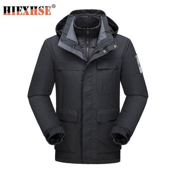 

men's jackets windproof jacket men hardshell parka waterproof breathable brand outdoor sports three in one winter wind women loves, Black;brown