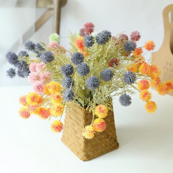 

decorative flowers & wreaths 15 heads simulation bayberry-like flower ball branch fake plants garden living room decoration floor display ar
