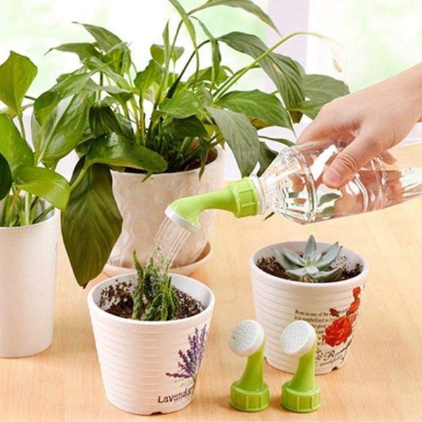 

watering equipments 4 pcs portable plastic plant flower sprinkler nozzle, 22mm caliber bottle spout cap converter, fit for 0.5, 1,
