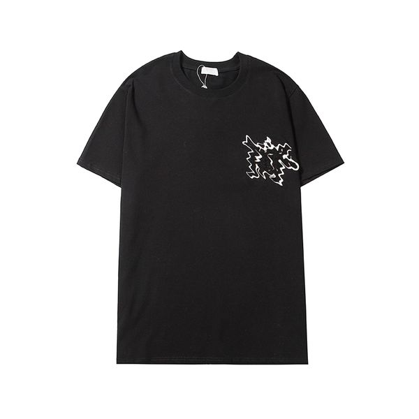 

summer men's and women's designer t-shirt loose slim-fit fashion brand jacket casual shirt letter printing high-end clothing stree, White;black