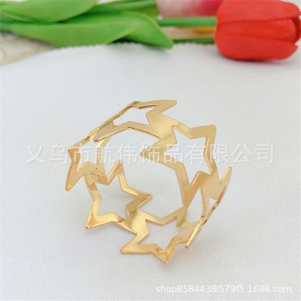 

napkin rings adjustable five pointed star metal ring spot