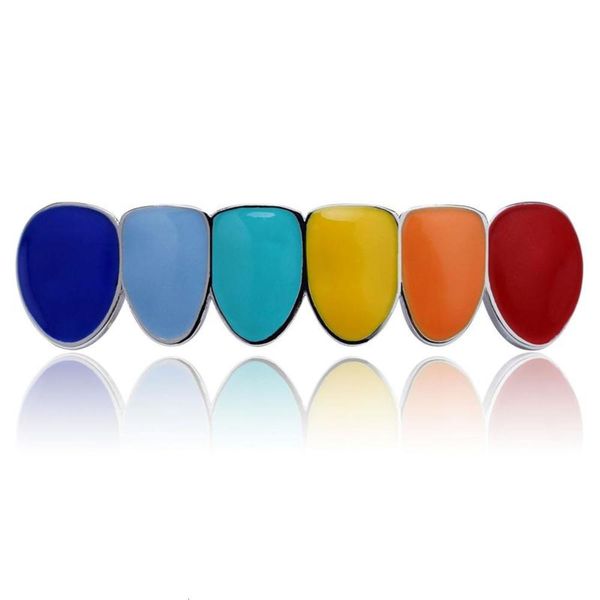 

individual hip hop single row gold teeth grills, Silver
