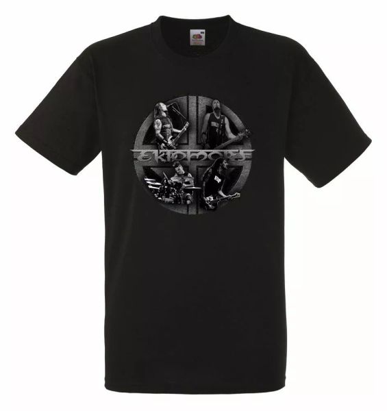 

ektomorf band black mens t-shirt men rock band tee shirt, White;black